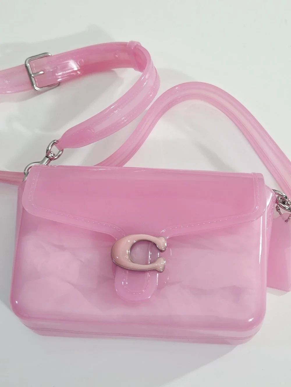 EXCELLENT RARE COACH JELLY TABBY BAG - BRIGHT PINK